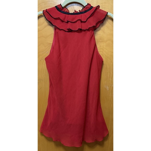 B-Wear Byer California Womens Layered Ruffle Neckline Top Romantic Goth Y2K XL - Picture 2 of 12